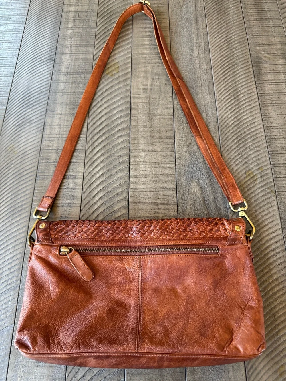 Belleza Mandova Kompanero The Sling Woven Leather Retro Crossbody Bag Boho Purse